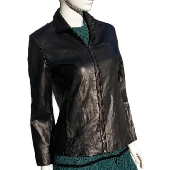 NWT Reed Genuine Leather Black Womens Jacket Small - Picture 4 of 16